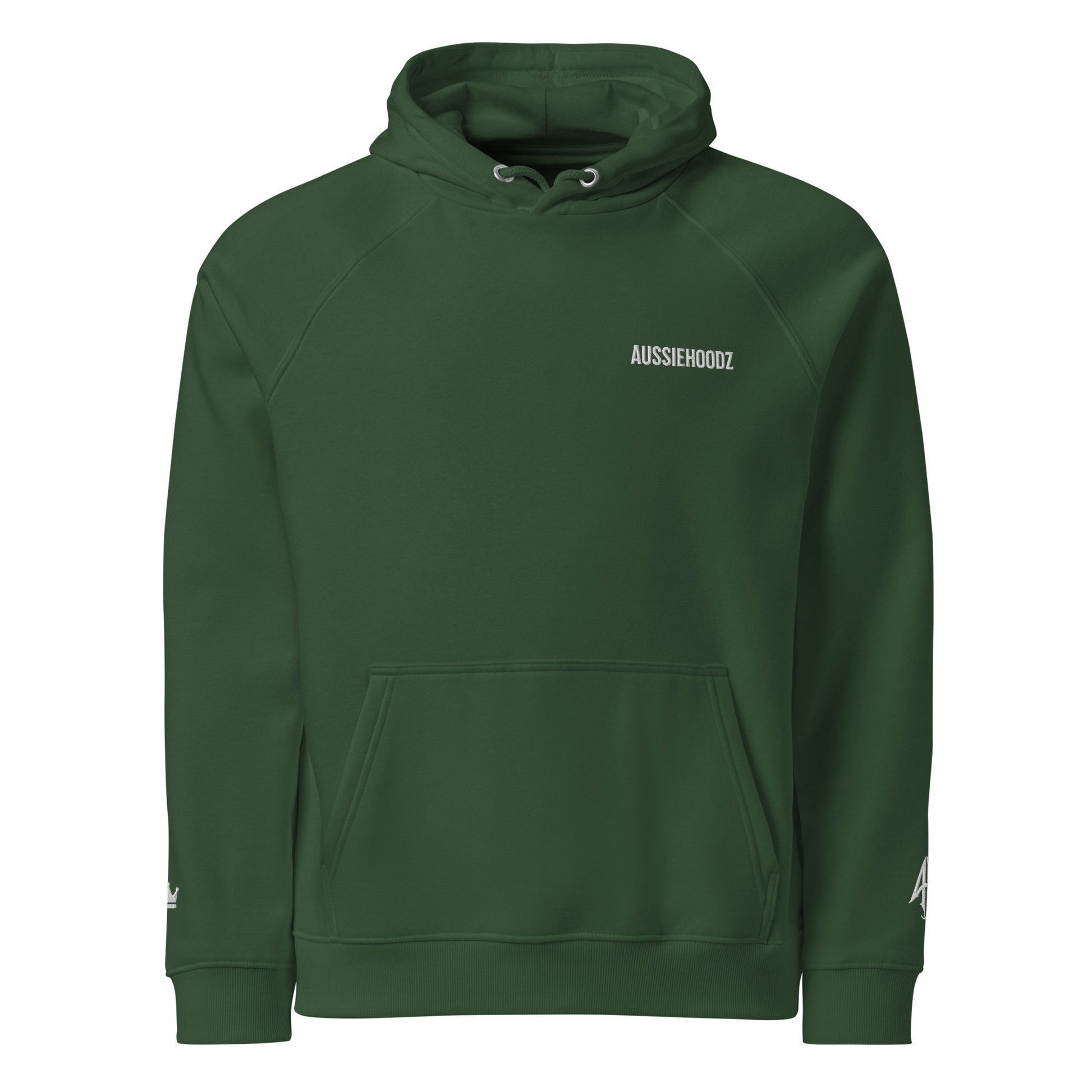 Bushland Crown Hoodie – Triple Embroidery (AUSSIEHOODZ | AH | Crown)