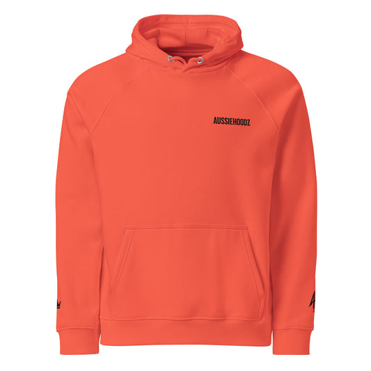 Orange Crown Hoodie – Triple Embroidery (AUSSIEHOODZ | AH | Crown)