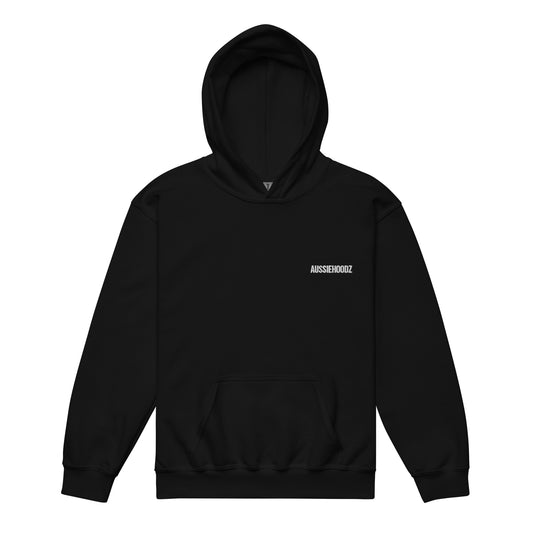 Kids Hoodie – AUSSIEHOODZ Chest + Loyal to the Soil Back